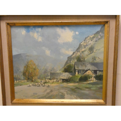 247 - Stanley Orchant, a modern depiction of Bird Rock Gwynedd, oil on board, signed, label to reverse Beu... 