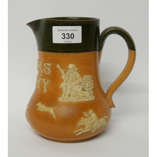 330 - Royal Doulton stoneware 'Dewar's whiskey' water jug