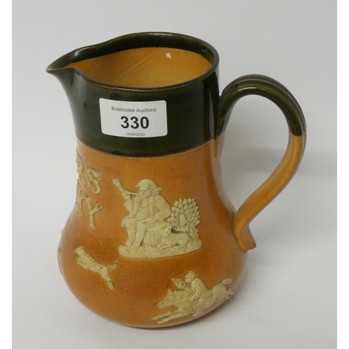 330 - Royal Doulton stoneware 'Dewar's whiskey' water jug