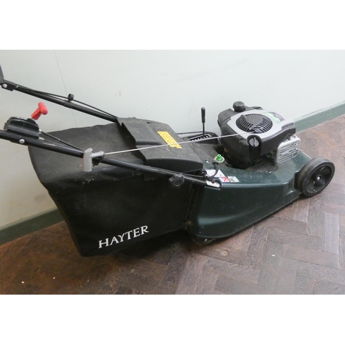 709 - A very good Hayter Harrier 41 petrol engine self-propelled lawn mower