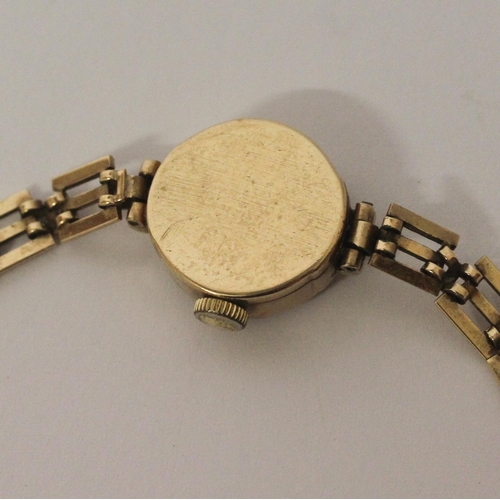 515 - Rotary - ladies 9ct gold bracelet wristwatch, gross weight 12g