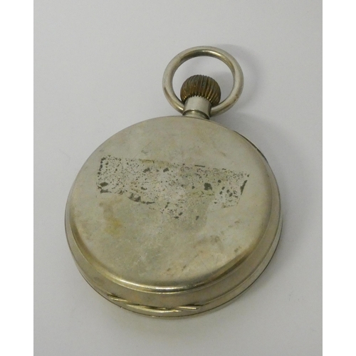 558 - Late Victorian Goliath pocket watch in silver plated case