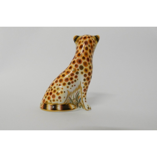 214 - A Royal Crown Derby paperweight Cheetah cub