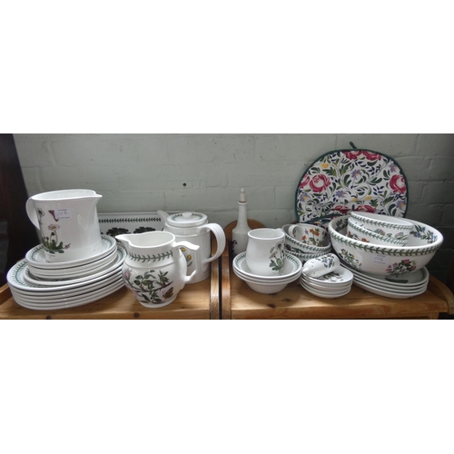 106 - Portmeirion Botanic Garden- extensive collection of china with serviettes, tea cosies etc - 59 piece... 