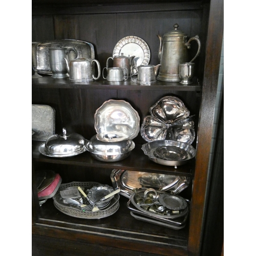 43 - A large selection of assorted plated items