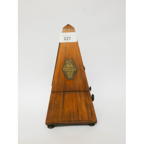 227 - A 19th century Metronome in box