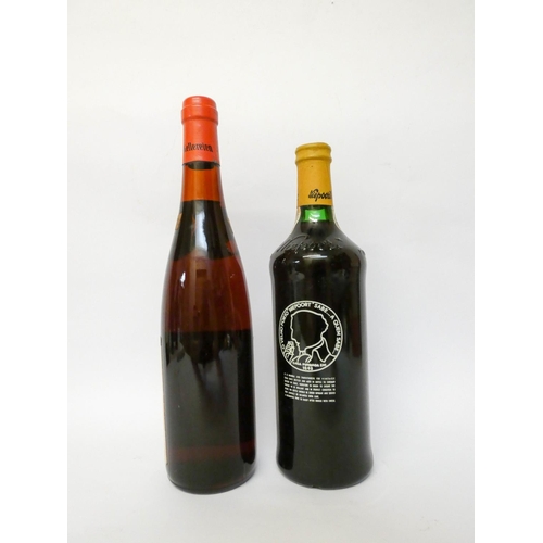 252 - A bottle of Niepoort's 1982 vintage port and a vintage bottle of Niersteiner wine