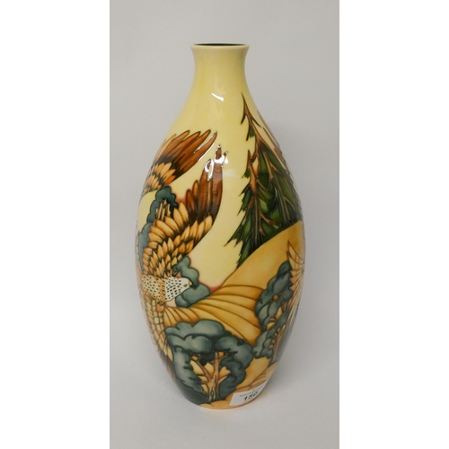 150 - Moorcroft - a large vase decorated with an eagle with outstretched wings, designed by P Gibson, date... 