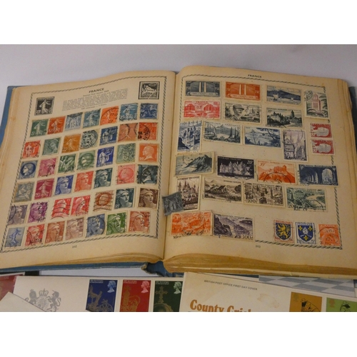 174 - A stamp album with a quantity of assorted world stamps