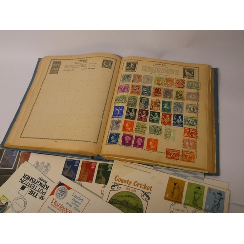 174 - A stamp album with a quantity of assorted world stamps