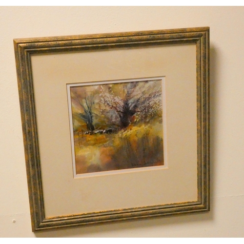 329 - A collection of three contemporary watercolours - works by  Kaye Halliwell, Ernest Tooke and Valerie... 