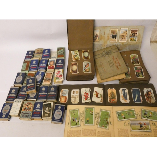 196 - A large collection of cigarette and tea cards, loose and in albums