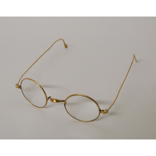 467 - Pair of Victorian rolled gold spectacles