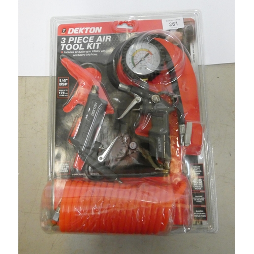 290 - A three piece Air tool kit set