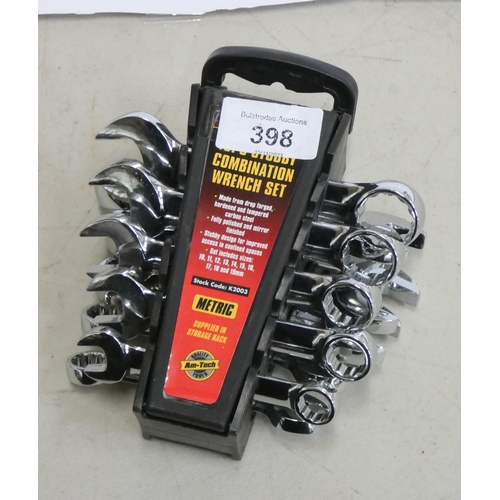 330 - A ten piece Stubbies spanner set in fitted case