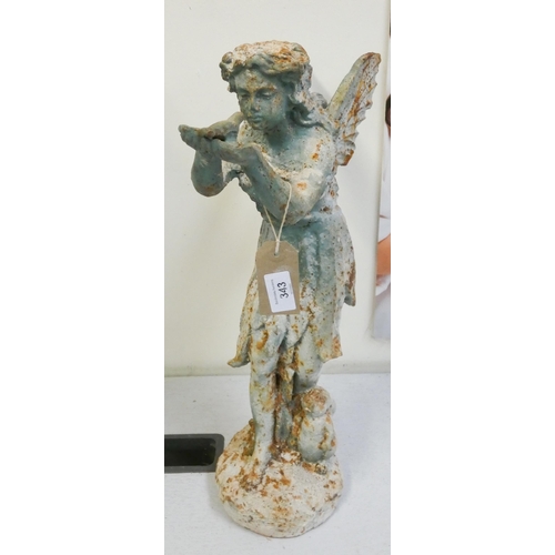 345 - A cast iron bird fairy figurine 20