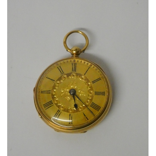 370 - 18ct gold pocket watch, Sheffield 1905, 56.5gms