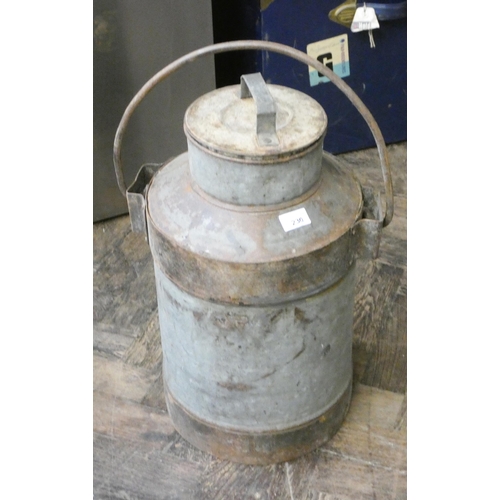 425 - An old galvanised style milk churn