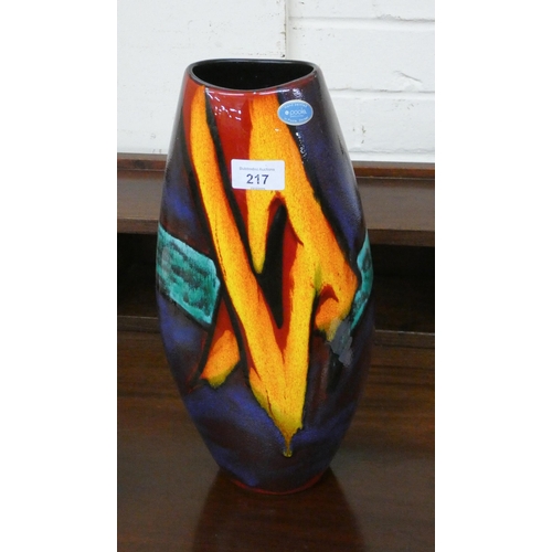 217 - A large Poole Pottery Manhattan vase, 14 1/2