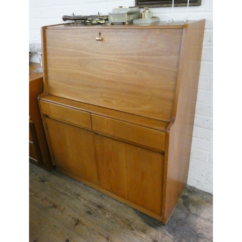 251 - Modern teak bureau, 3' wide