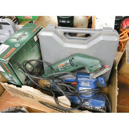 380 - A Draper electric sander, a Bosch heat gun and a Bosch sander