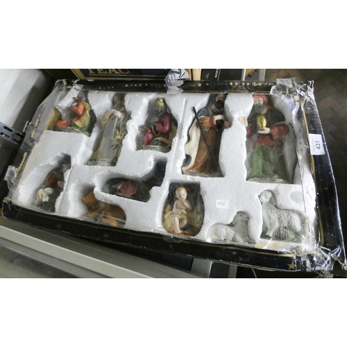 431 - A boxed set of Nativity figures