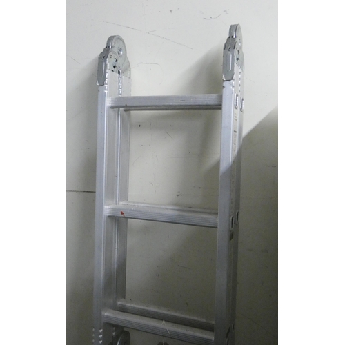 445 - A multi-function fold-up aluminium ladder/tower