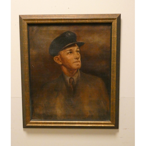 17 - Framed oil portrait of an Army Officer, 23