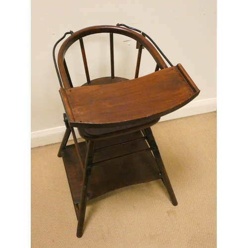 45 - Early 20th century child's folding high chair