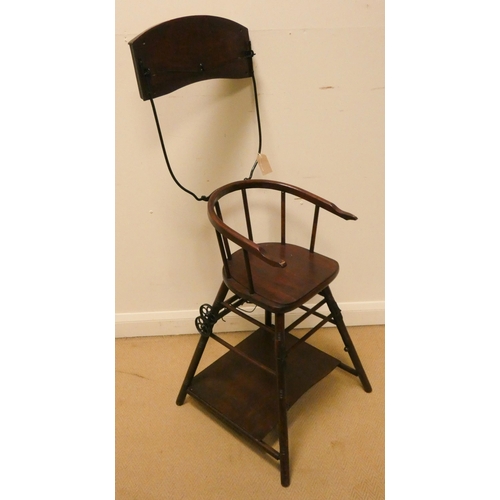 45 - Early 20th century child's folding high chair