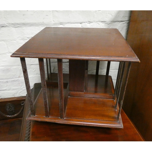 71 - Small mahogany revolving bookcase 15