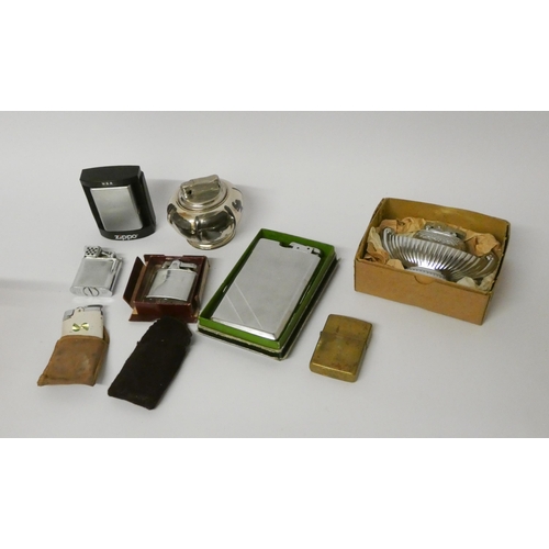 128 - Assorted Zippo and other vintage lighters