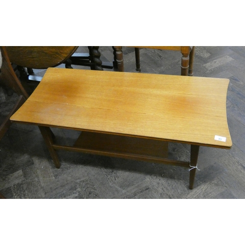 88 - 1970's teak two tier coffee table