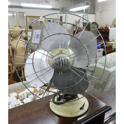 94 - A vintage Limit electric fan