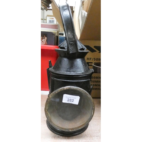 282 - A reproduction railway lamp