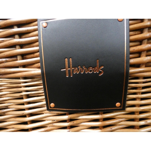 311 - Harrods wicker hamper basket