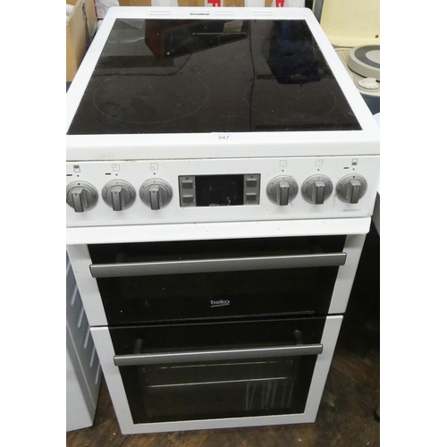 347 - Beko ceramic top electric cooker