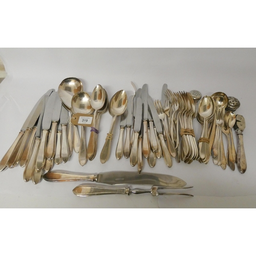 319 - A large assortment of silver plated cutlery