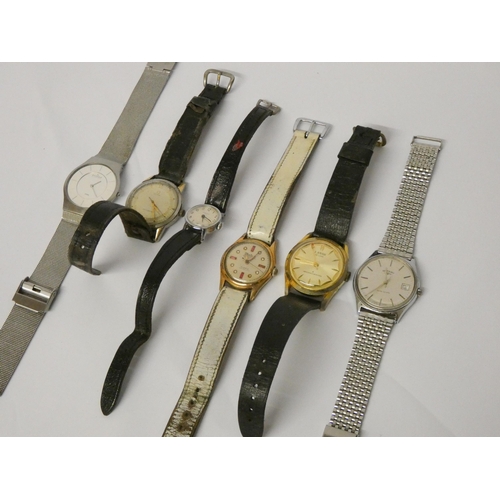 761 - A collection of vintage wristwatches - Rotary, Cyma, Skagen etc