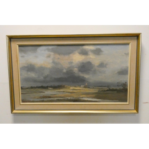 144 - Marcus Ford - Framed oil painting -  Blythborough Suffolk, image size 18