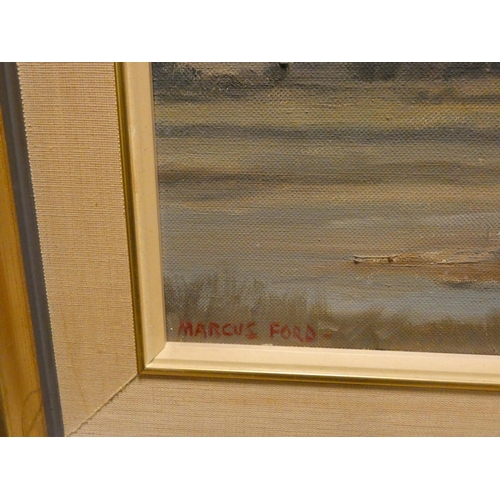 144 - Marcus Ford - Framed oil painting -  Blythborough Suffolk, image size 18