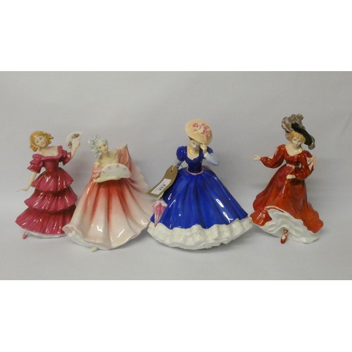 202 - A collection of four Royal Doulton ladies