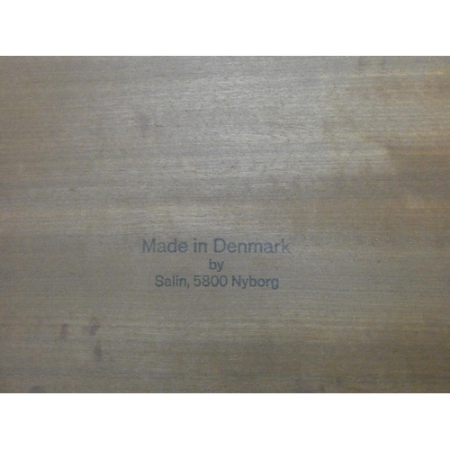 164 - A nest of three Danish teak coffee tables, on base 'Made in Denmark Salin, 5800 Nyborg'