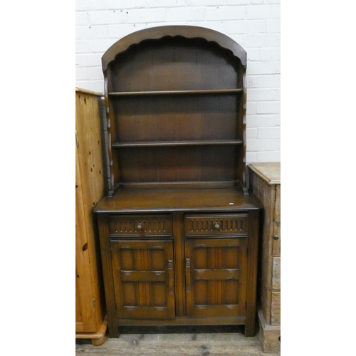 30 - A carved oak Dutch style dresser