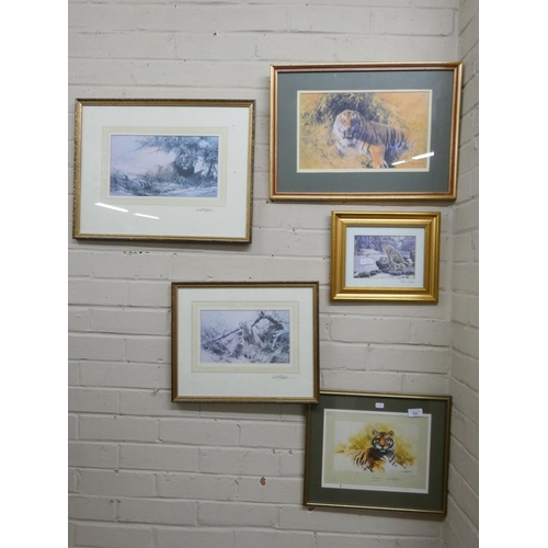 151 - Four David Shepherd prints of Tigers and one other