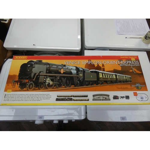 265 - A boxed  Hornby Venice Simplon/Orient Express British Pullman electric train set