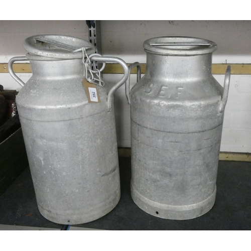 392 - A pair of galvanised 19