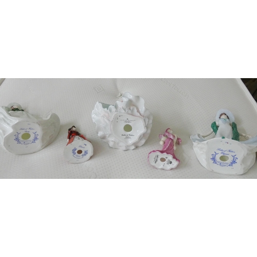 92 - Five assorted Coalport lady figure ornaments