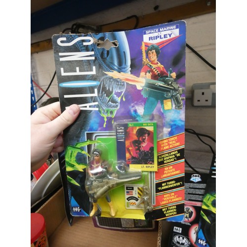 397 - Two boxes of unopened model Alien figures, Captain Scarlet figures, Stingray figures, Thunderbirds c... 