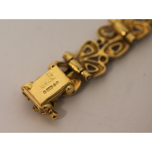 406 - Ladies Rotary 9ct gold bracelet dress watch, with original receipt dated 1971. Gross weight 18.6 gra... 